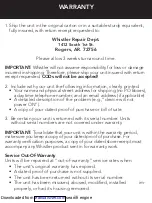 Preview for 12 page of Whistler WIC-5000 User Manual