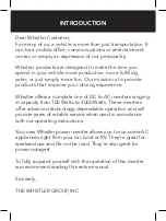 Preview for 3 page of Whistler XP600i Owner'S Manual