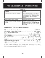 Preview for 22 page of Whistler XP800i Owner'S Manual