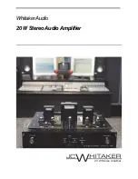 Предварительный просмотр 1 страницы WhitakerAudio J C Whitaker 20 W Stereo Audio Amplifier Manual