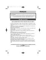 Preview for 2 page of White and Brown EX 830 Lazzio User Manual