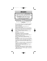 Preview for 7 page of White and Brown FA 822.1 User Manual