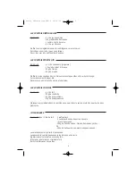 Preview for 9 page of White and Brown JE 614 Acapulco User Manual