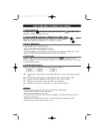 Preview for 8 page of White and Brown MO 2630 Jazz User Manual