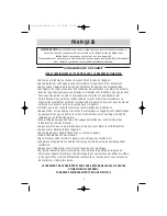 Preview for 2 page of White and Brown TB 580 Melchior User Manual