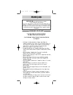 Preview for 2 page of WHITE BROWN DA 920 User Manual