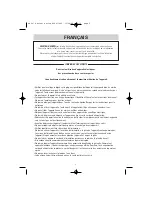 Preview for 2 page of WHITE BROWN DA 967 User Manual