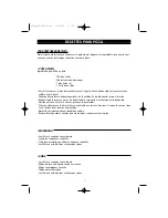 Preview for 7 page of WHITE BROWN FP 563 User Manual