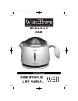 WHITE BROWN JE 616 Floride User Manual preview