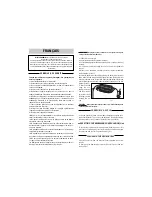 Preview for 2 page of WHITE BROWN TA 689 User Manual