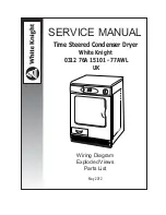 White Knight 0312 76A 15101 Service Manual preview