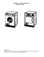 White Knight 93AW Instructions For Use Manual preview