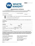 Preview for 36 page of White Knight AT100 Owner'S Manual