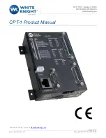 White Knight CPT-1 Product Manual preview