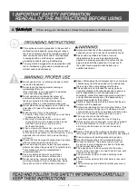 Preview for 4 page of White Knight DW0945WA Instruction Manual