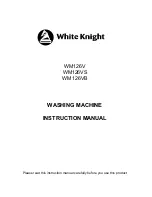 Preview for 1 page of White Knight WM126V Instruction Manual