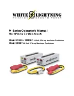 White Lightning M Series Operator'S Manual preview