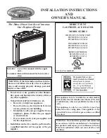 White Mountain Hearth DVP42FP Installation Instructions And Owner'S Manual preview