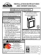 White Mountain Hearth DVTL27FP92N (NAT) Installation Instructions And Owner'S Manual preview