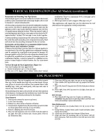 Предварительный просмотр 25 страницы White Mountain Hearth Tahoe DVS-30-3 Owner'S Manual