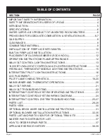 Preview for 2 page of White Mountain Hearth Vail Installation Instructions And Owner'S Manual