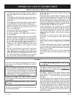 Preview for 3 page of White Mountain Hearth VFHS-10T-4 Installation Instructions And Owner'S Manual