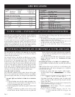 Preview for 6 page of White Mountain Hearth VFHS-10T-4 Installation Instructions And Owner'S Manual