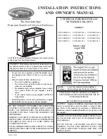 Preview for 1 page of White Mountain Hearth VFP32FB2CF-1 Owner'S Manual