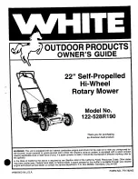 White Outdoor Products 122-528R190 Owner'S Manual preview