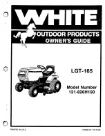 Preview for 1 page of White Outdoor Products 131-826H190 Owner'S Manual