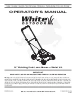 White Outdoor 105 Operator'S Manual preview