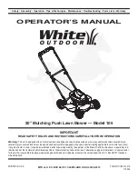 White Outdoor 105 Operator'S Manual предпросмотр