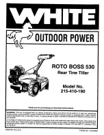 White Outdoor 215-410-190 Owner'S Manual preview