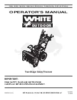 Preview for 1 page of White Outdoor 31AH5WL3 Operator'S Manual