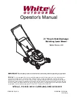 White Outdoor 430 Series Operator'S Manual preview