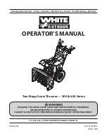 White Outdoor 500 Series Operator'S Manual preview