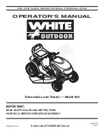 White Outdoor 606 Operator'S Manual preview