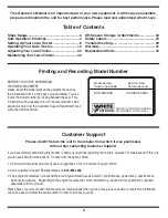 Preview for 2 page of White Outdoor 606 Operator'S Manual