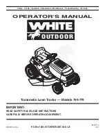 White Outdoor 760 Operator'S Manual preview