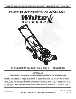 White Outdoor 83M Operator'S Manual preview