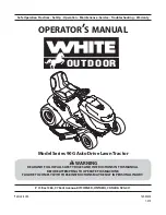 White Outdoor 90G series Operator'S Manual preview