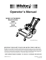 White Outdoor 933E Operator'S Manual preview