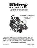 White Outdoor GT 954H Operator'S Manual preview