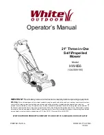 Preview for 1 page of White Outdoor HW-656 Operator'S Manual