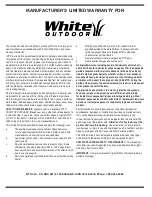 Предварительный просмотр 28 страницы White Outdoor L-Syle Operator'S Manual