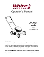 White Outdoor LC-106 Operator'S Manual preview