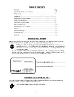 Preview for 2 page of White Outdoor LC-106 Operator'S Manual