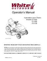 Предварительный просмотр 1 страницы White Outdoor LT-1650 Operator'S Manual