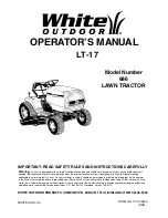 Предварительный просмотр 1 страницы White Outdoor LT-17 686 Operator'S Manual