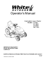 White Outdoor LT-180H Operator'S Manual предпросмотр